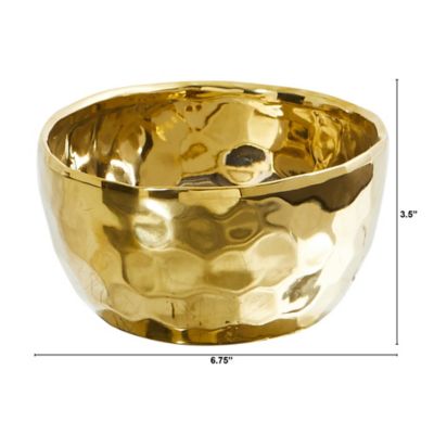Image showing  6.75 in. Designer Gold Bowl
