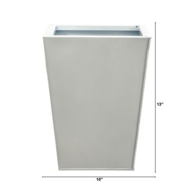Image showing  13 in. Classic Square Metal Planter