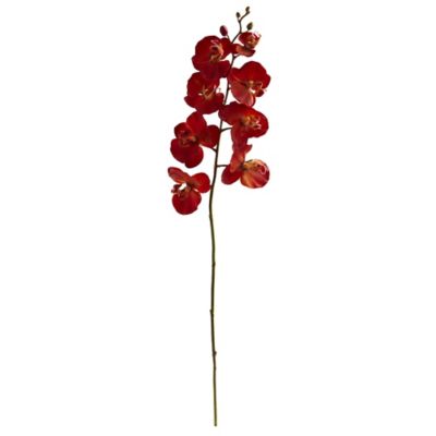 Nearly Natural 30 in. Artificial Autumn Phalaenopsis Flower, 6 pc.