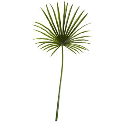 Nearly Natural 50 in. Artificial Fan Palm Spray Plant, 2 pc.