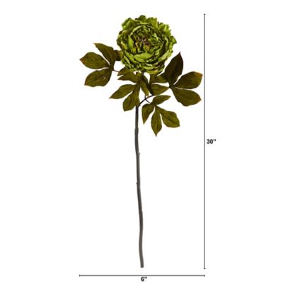 Image showing  30 in. Artificial Peony Flower, 6 pc.