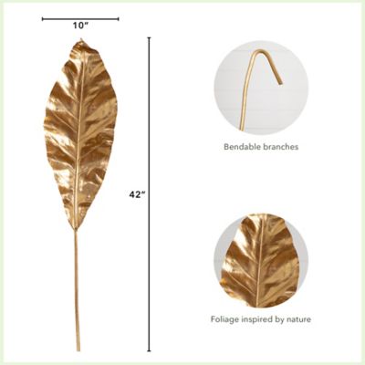 Image showing  42 in. Artificial Palm Gold Stems, 3 pc.