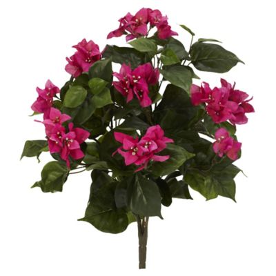 Nearly Natural Artificial 20 in. Bougainvillea Plants, 3 pc.