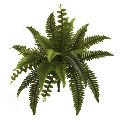 Nearly Natural 14 in. Artificial Boston Fern Plant, 6 pc.