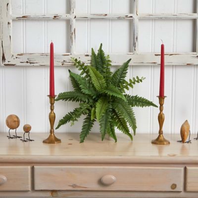 Image showing  14 in. Artificial Boston Fern Plant, 6 pc.