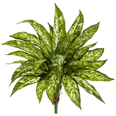 Nearly Natural 18 in. Artificial Aglaonema Plant, 4 pc.