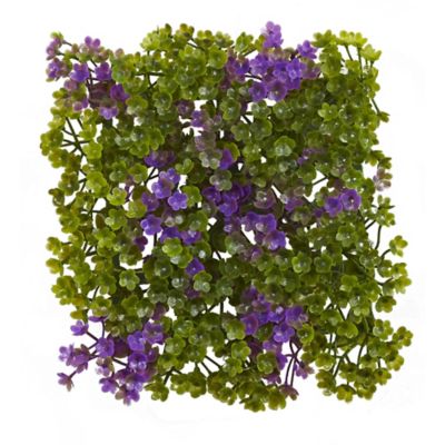 Image showing  6 in. Artificial x 6 in. Artificial Purple & Green Clover Mat, 12 pc.