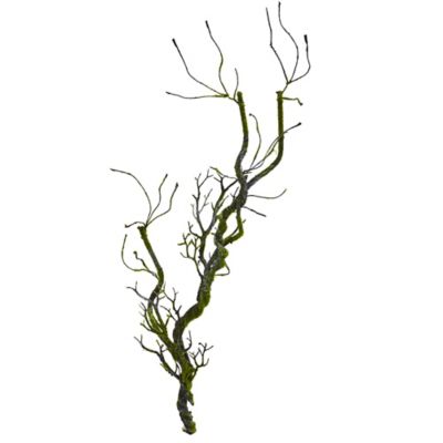Nearly Natural Artificial 32 in. Moss Twig Vine Plants, 4 pc.