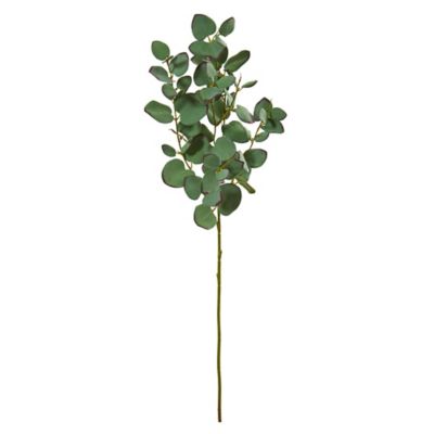 Nearly Natural 34 in. Artificial Eucalyptus Branch, 6 pc.