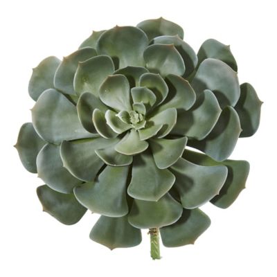 Nearly Natural 13 in. Artificial Giant Echeveria Succulent Pick Plant, 2 pc.