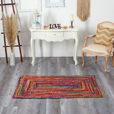 Image showing  Handmade Braided Cape Cod Coastal Jute Rug, 5 ft. x 3 ft.