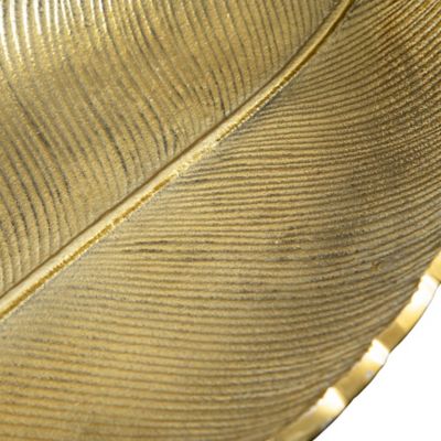 Image showing  16 in. Gold Leaf Decorative Accent Tray