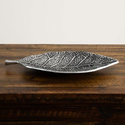 Image showing 5 th Nearly Natural 16 in. Antique Leaf Decorative Accent Tray