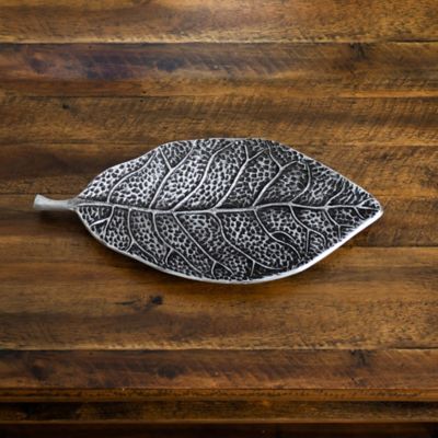 Image showing 7 th Nearly Natural 16 in. Antique Leaf Decorative Accent Tray