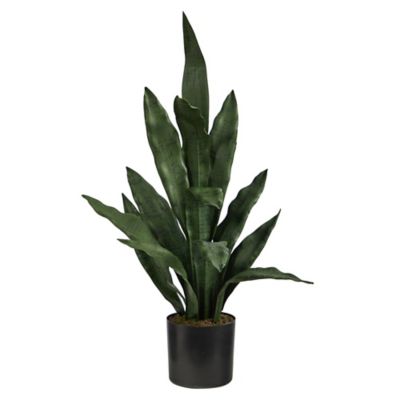 Nearly Natural 2 ft. Artificial Sansevieria Plant