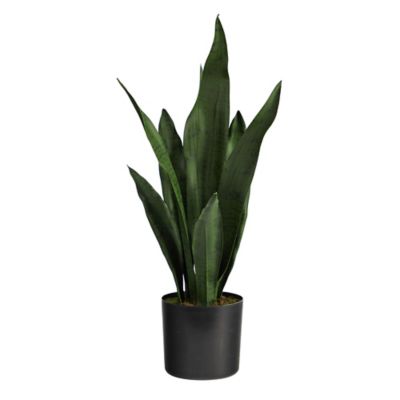 Nearly Natural 22 in. Artificial Sansevieria Plant