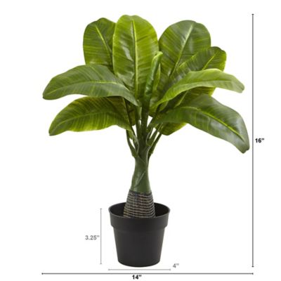 Image showing  16 in. Artificial Mini Banana Plant