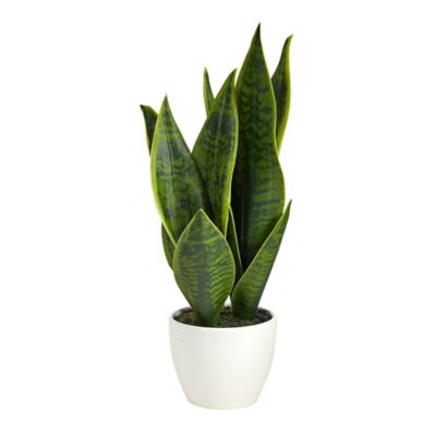 Nearly Natural 16 in. Artificial Sansevieria Plant
