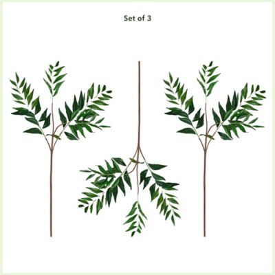 Image showing  38 in. Artificial Palmate Fern Stems, 3 pc.