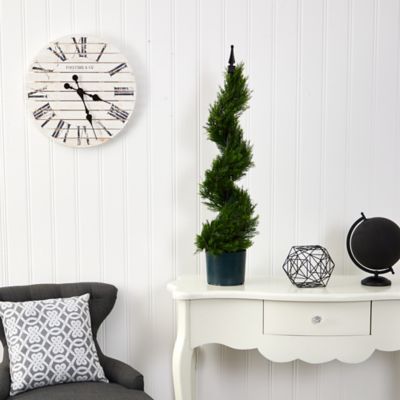 Image showing  3 ft. Artificial Cypress Spiral Topiary Tree