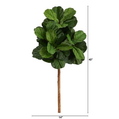 Image showing  3.5 ft. Artificial Fiddle Leaf Tree, No Pot