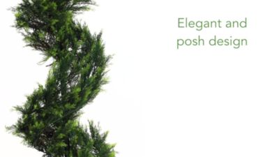 Image showing  6 ft. Artificial Cypress Spiral Topiary Tree