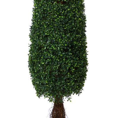 Image showing  5 ft. Artificial Boxwood Topiary Tree, UV Resistant, Indoor/Outdoor
