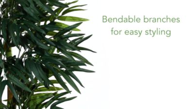 Image showing  5 ft. Artificial Phoenix Palm Tree with Natural Trunk