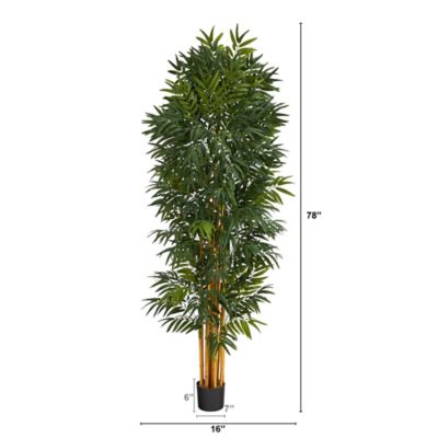 Image showing  6.5 ft. Artificial Phoenix Palm Tree with Natural Trunk