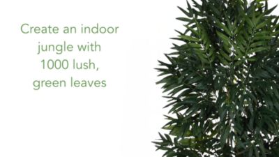 Image showing  6.5 ft. Artificial Phoenix Palm Tree with Natural Trunk