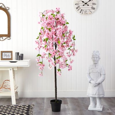 Image showing  5 ft. Artificial Cherry Blossom Tree, Pink, T1701