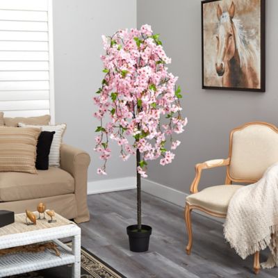 Image showing  5 ft. Artificial Cherry Blossom Tree, Pink, T1701