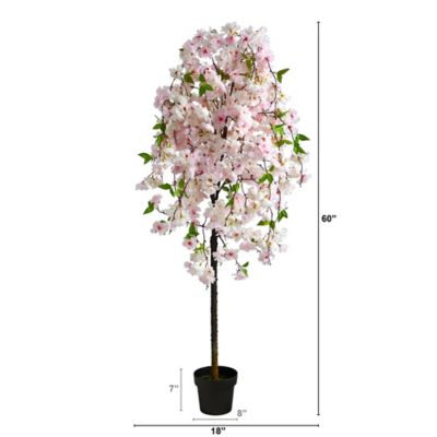 Image showing  5 ft. Artificial Cherry Blossom Tree, Pink, T1702