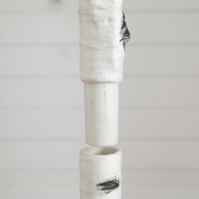 Image showing  3 ft. Pre-Lit Artificial White Birch Tree with 92 Warm White LED Lights