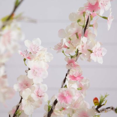 Image showing  4 ft. Pre-Lit Artificial Cherry Blossom Tree with 210 Warm White LED Lights