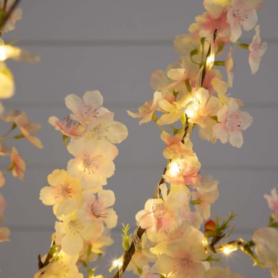 Image showing  4 ft. Pre-Lit Artificial Cherry Blossom Tree with 210 Warm White LED Lights