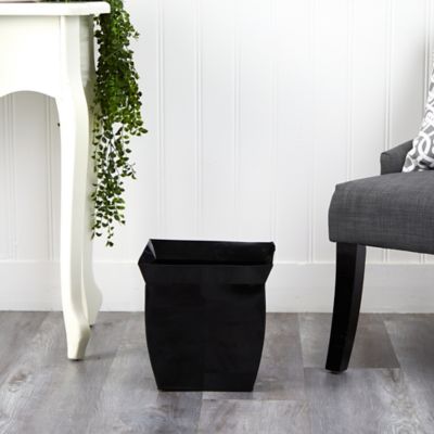 Image showing  Fluted Metal Square Planter