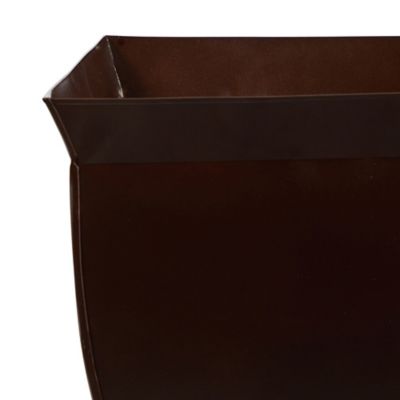 Image showing  Fluted Metal Square Planter