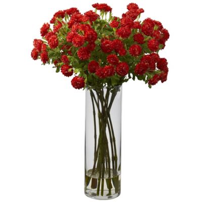 Nearly Natural 17 in. Artificial Japanese Silk Flower Arrangement