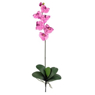 Nearly Natural 5 in. Artificial Phalaenopsis Stem Set, 6 pc., Purple