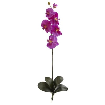 Nearly Natural 40 in. Artificial Large Orchid Phalaenopsis Flower, 3 pc.