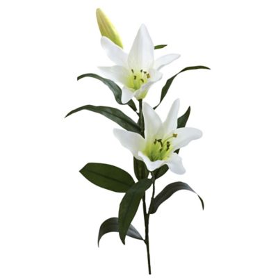 Image showing 1 th Nearly Natural 26.5 in. Artificial Lily Flower, 12 pc.
