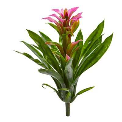 Image showing  15 in. Artificial Bromeliad Flower, 4 pc.