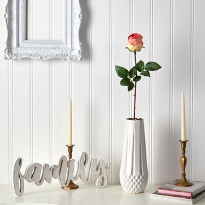 Image showing  21 in. Artificial Rose Bud Flower, 6 pc., Orange