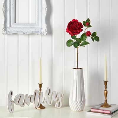 Image showing  22 in. Artificial Rose Flower, 6 pc., Red