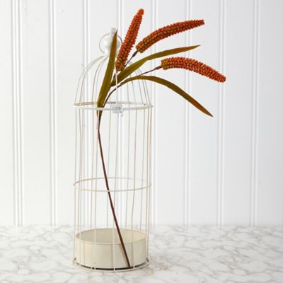 Image showing  30 in. Artificial Sorghum Harvest Flower, 12 pc., Orange