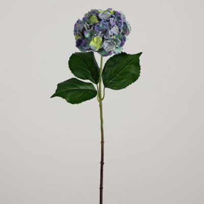 Image showing 8 th Nearly Natural 30 in. Artificial Hydrangea Flower Stems, 3 pc., Blue
