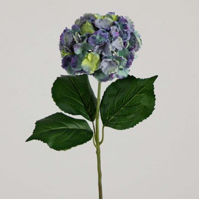 Image showing 9 th Nearly Natural 30 in. Artificial Hydrangea Flower Stems, 3 pc., Blue