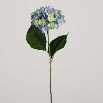 Image showing 7 th Nearly Natural 20 in. Artificial Hydrangea Flower Stems, 3 pc., Blue