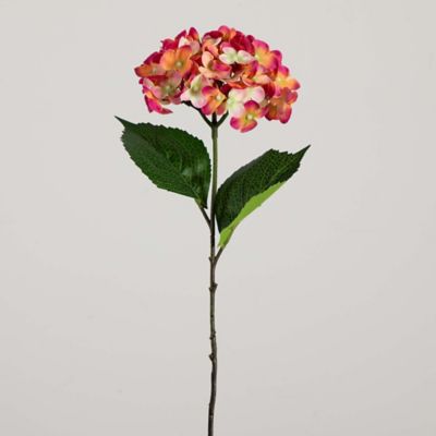 Image showing 7 th Nearly Natural 20 in. Artificial Hydrangea Flower Stems, 3 pc., Pink